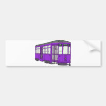 Trolley Trolleybus Streetcar Tram Trolleycar Cars Bumper Sticker