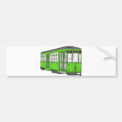 Trolley Trolleybus Streetcar Tram Trolleycar Cars Bumper Stickers