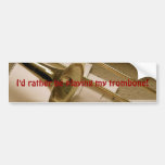 Trombone bumper sticker