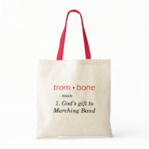 Trombone - Definition Tote Bags