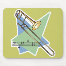 trombone mouse mats