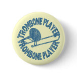 Trombone Player Pinback Button
