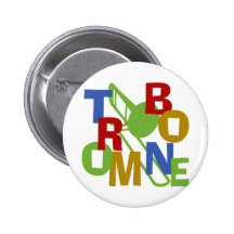 Trombone Scramble Pinback Buttons