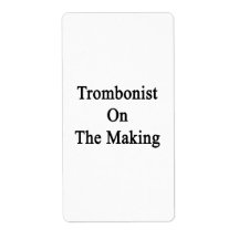 Trombonist On The Making Custom Shipping Labels