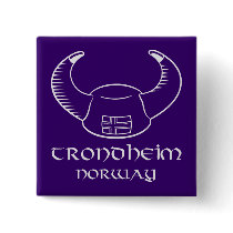 Trondheim Norway Viking Hat Pin