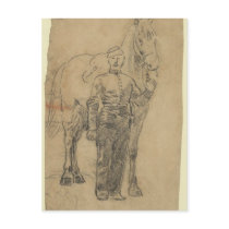 Trooper and Horse Post Card