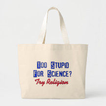 Trop stupide pour la Science Sac Fourre-tout