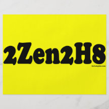 trop zen 2Zen2H8 à détester Prospectus Personnalisés
