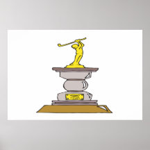 Trophée de golf affiche