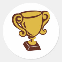 Trophée - tasse autocollants
