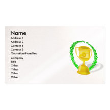 trophy_256, Name, Address 1, Address 2, Contact... Business Card