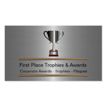 Trophy And Awards Business Cards