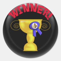 trophy black sticker