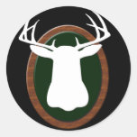 TROPHY BUCK ROUND STICKER