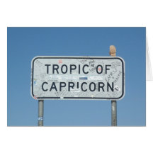 Tropic of Capricorn T-Shirts and Gifts! Cards