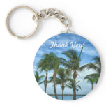 Tropical Afternoon Thank You Gift Keychain