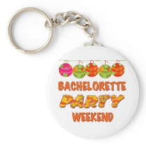 Tropical Bachelorette Party Weekend Keychains