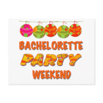 Tropical Bachelorette Party Weekend Postcards