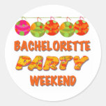 Tropical Bachelorette Party Weekend Sticker