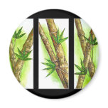 Tropical Bamboo Painting - Multi Refrigerator Magnet