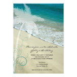 Tropical Beach Birthday Party Invitation