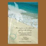 Tropical Beach Birthday Party Invitation invitations