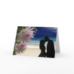 Tropical Beach Couple Greeting Card