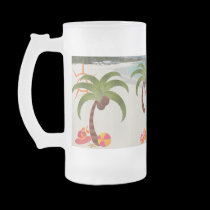 Tropical Beach Frosted Mug mugs