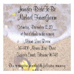 Tropical Beach Plumeria Wedding RSVP Invitations