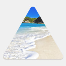 Tropical beach stickers