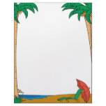 Tropical Beach Vacation Letterhead