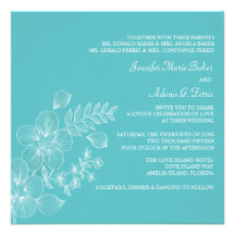 Tropical Bliss Wedding Invitation