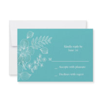 Tropical Bliss Wedding Response Card Custom Invitations
