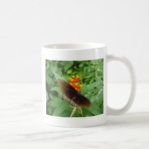 tropical butterfly coffee mug