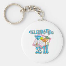 Tropical Celebrating 21 Key Chain