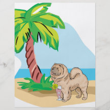 tropical chow chow flyer design