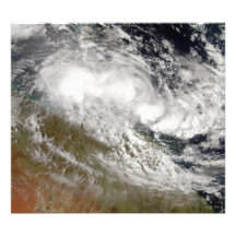 Tropical Cyclone Olga over northeast Australia Photograph