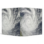 Tropical Cyclone Yasi over Australia 3 Ring Binders