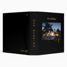Tropical Destination Wedding Album Binder