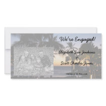 Tropical Destination We're Engaged Photo Cards