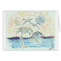 Tropical Dolphins All-Occasion Card