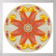 Tropical Drink Mandala Poster
