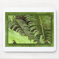 Tropical ferns mouse mat