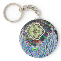 Tropical Fish Keychain