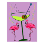 Tropical Flamingo Art Gifts Post Cards