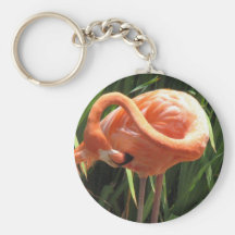 Tropical Flamingo Keychain