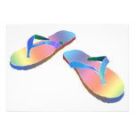 Tropical Flip Flops 2 Personalized Invitation