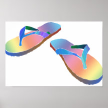 Tropical Flip Flops 2 Poster
