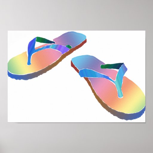 Tropical Flip Flops 2 Poster