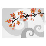 Tropical Flower Fusion Swirl Card